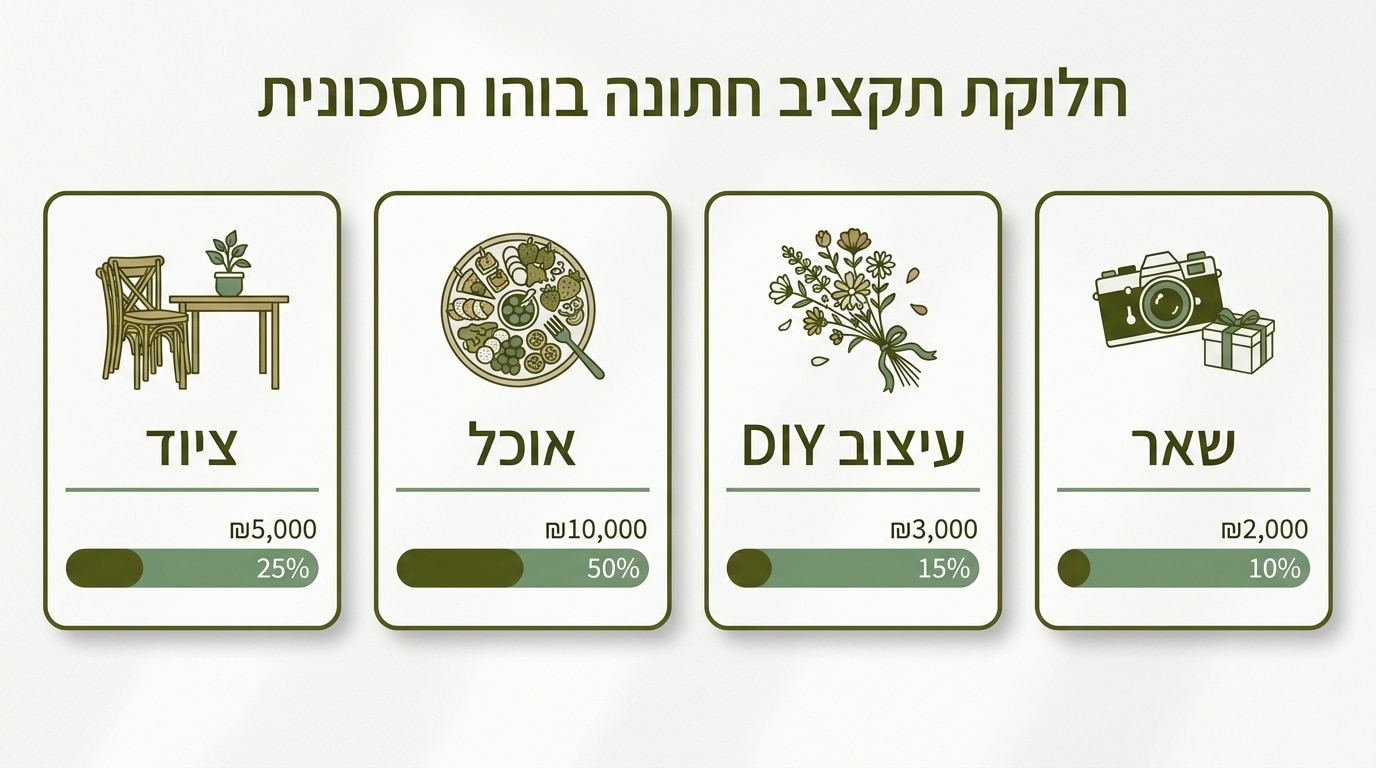חתונת בוהו שיק בתקציב מצומצם 30000 שקלים