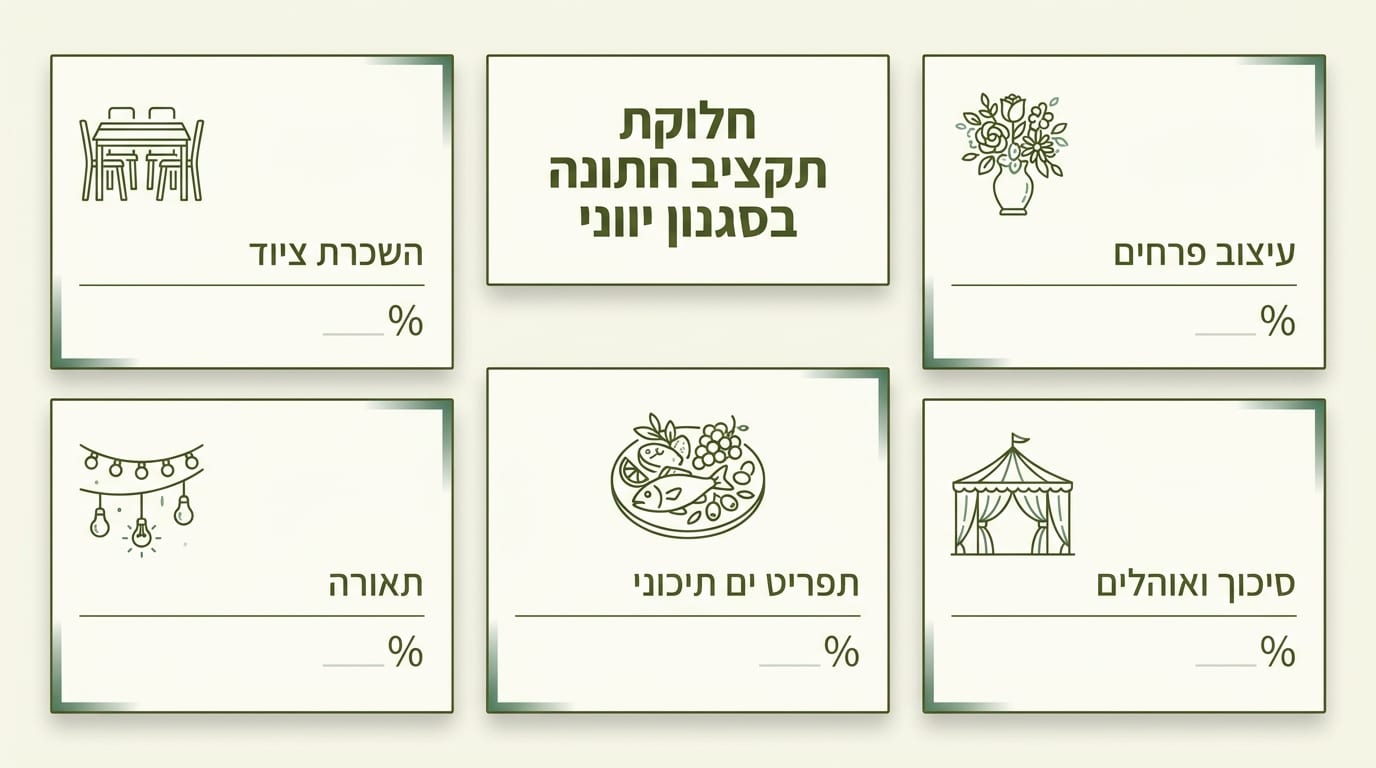 תקציב חכם לחתונה יוונית - כמה עולה חתונה יוונית ב-2025